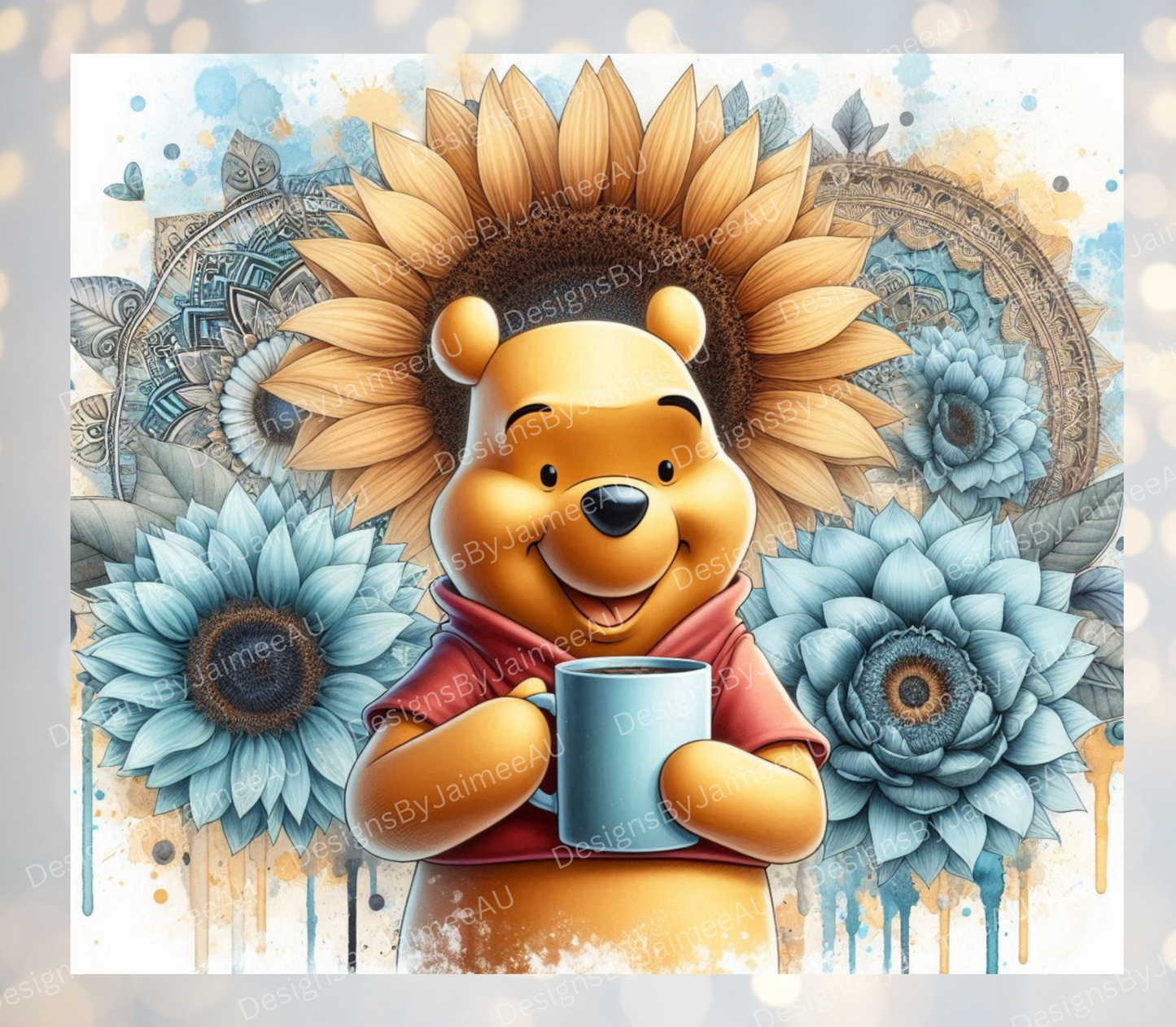 Winnie The Pooh - Coffee Design Digital 20oz Sublimation Tumbler Wrap