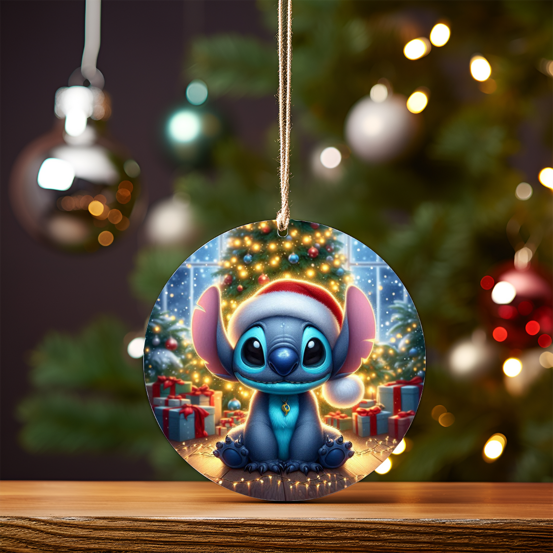 Christmas Stitch #1 Digital Sublimation Ornament Design