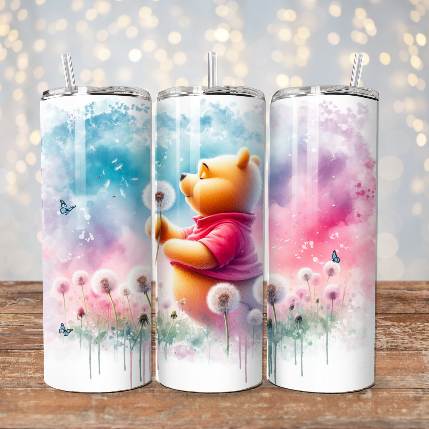 Wildflower Dreams #1 Winnie The Pooh - Digital 20oz Sublimation Tumbler Wrap