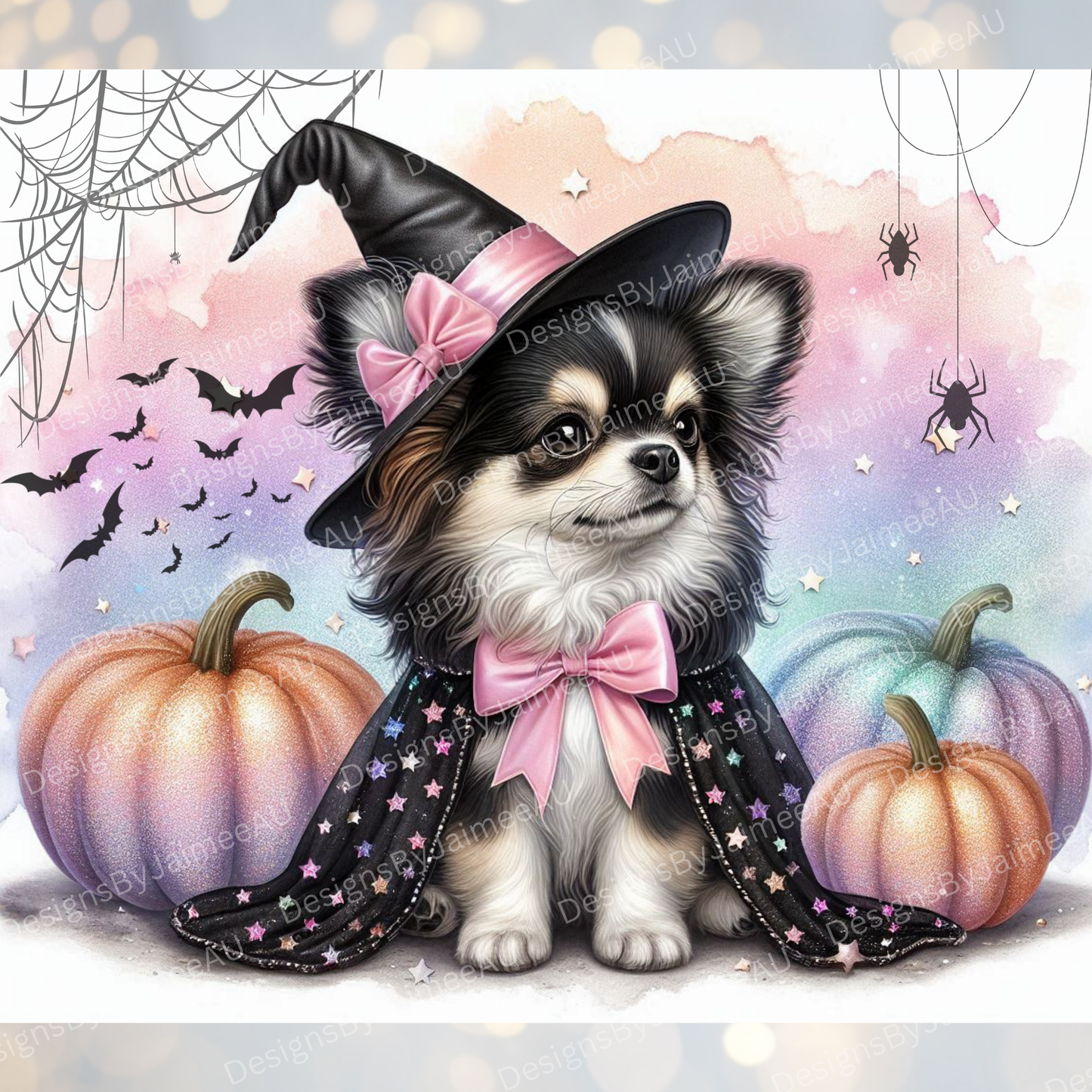 Pastel Halloween Chihuahua #1 Digital 20oz Sublimation Tumbler Wrap