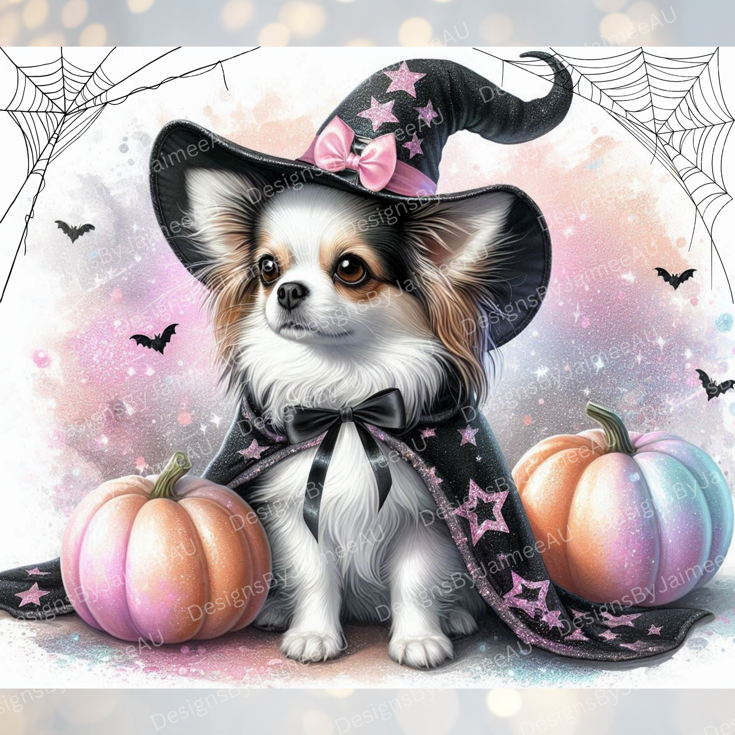 Pastel Halloween Chihuahua #2 Digital 20oz Sublimation Tumbler Wrap