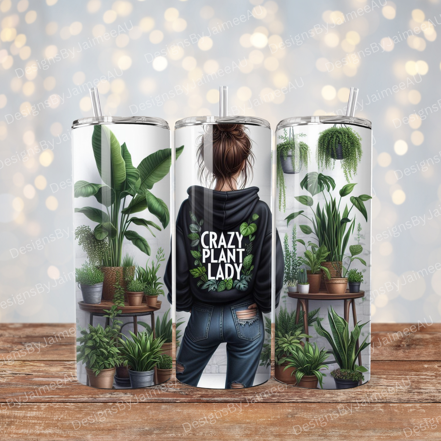 Crazy Plant Lady #2 Digital 20oz Sublimation Tumbler Wrap