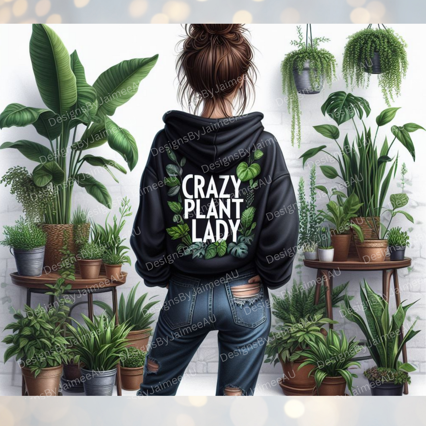 Crazy Plant Lady #2 Digital 20oz Sublimation Tumbler Wrap