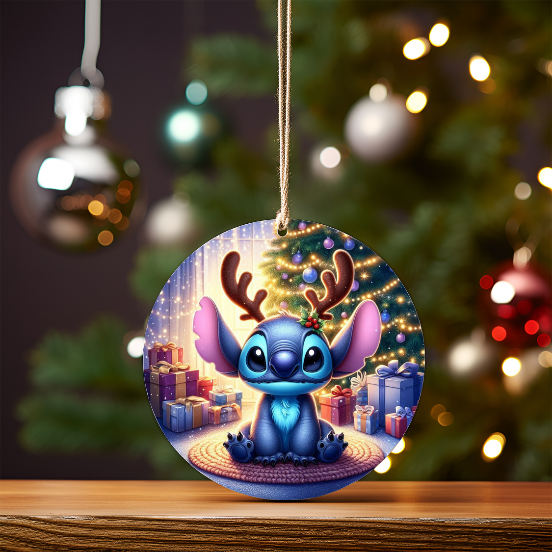 Christmas Stitch #2 Digital Sublimation Ornament Design