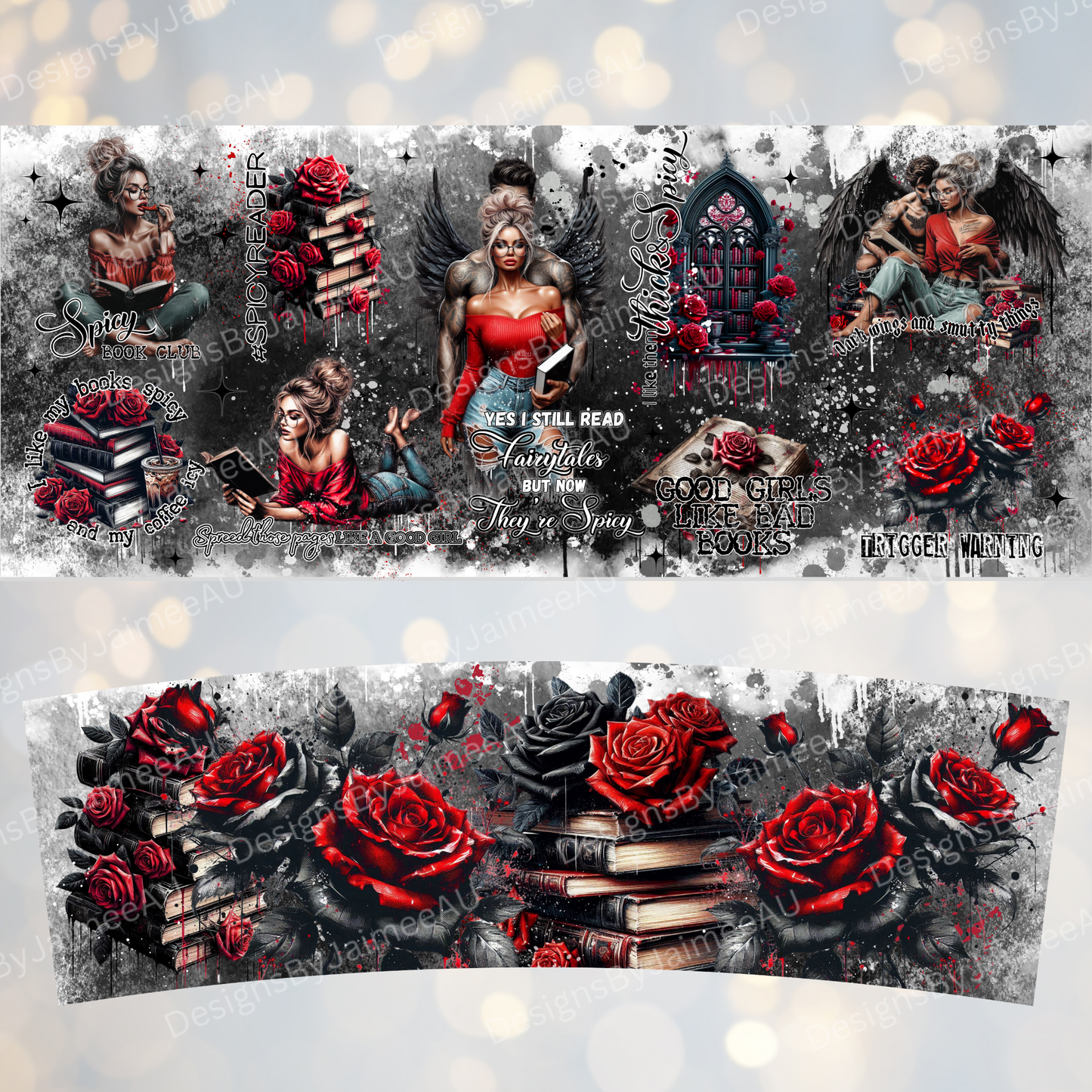Dark Romance - Smutty Quotes - Digital 30oz Sublimation Tumbler Wrap