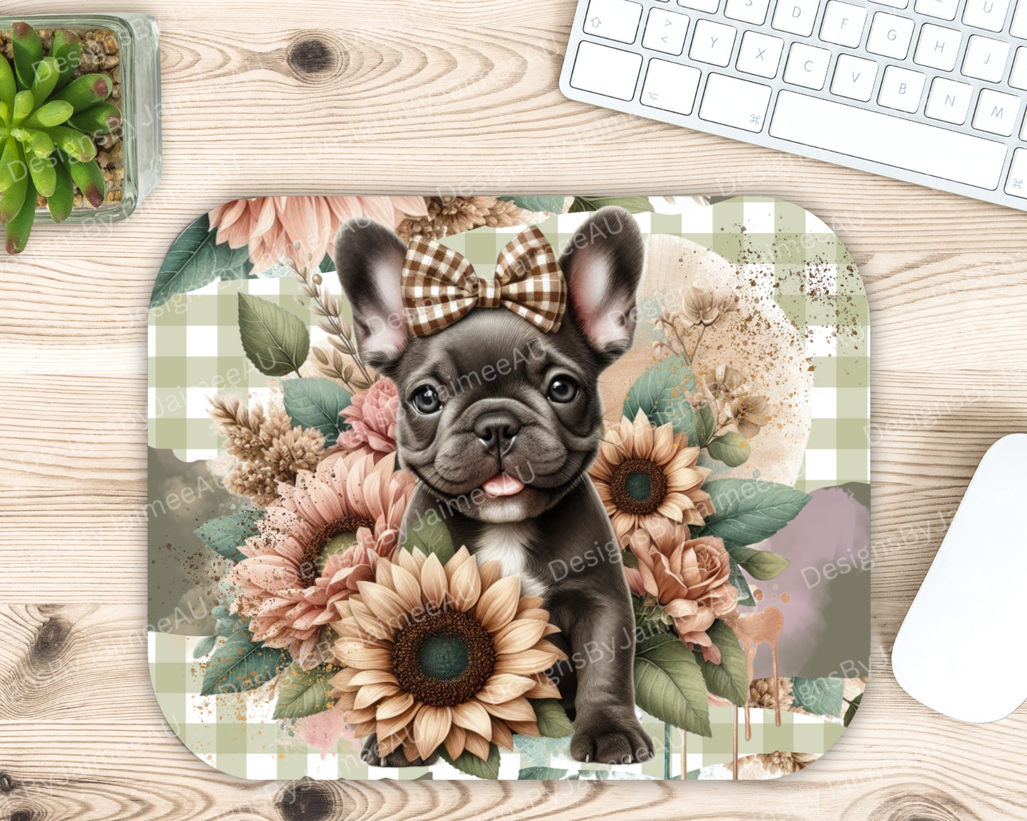 Earthy Frenchie #1 Digital Sublimation Mouse Pad Design