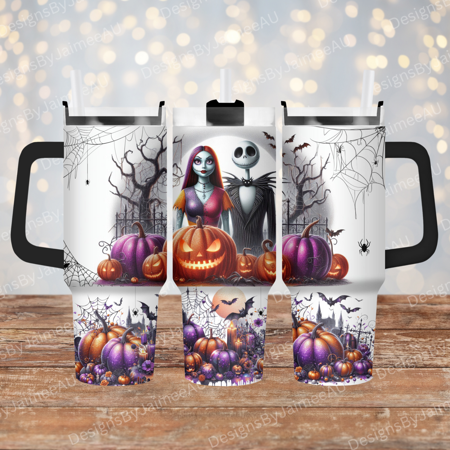 Nightmare Before Christmas 40oz Digital Sublimation Tumbler Wrap