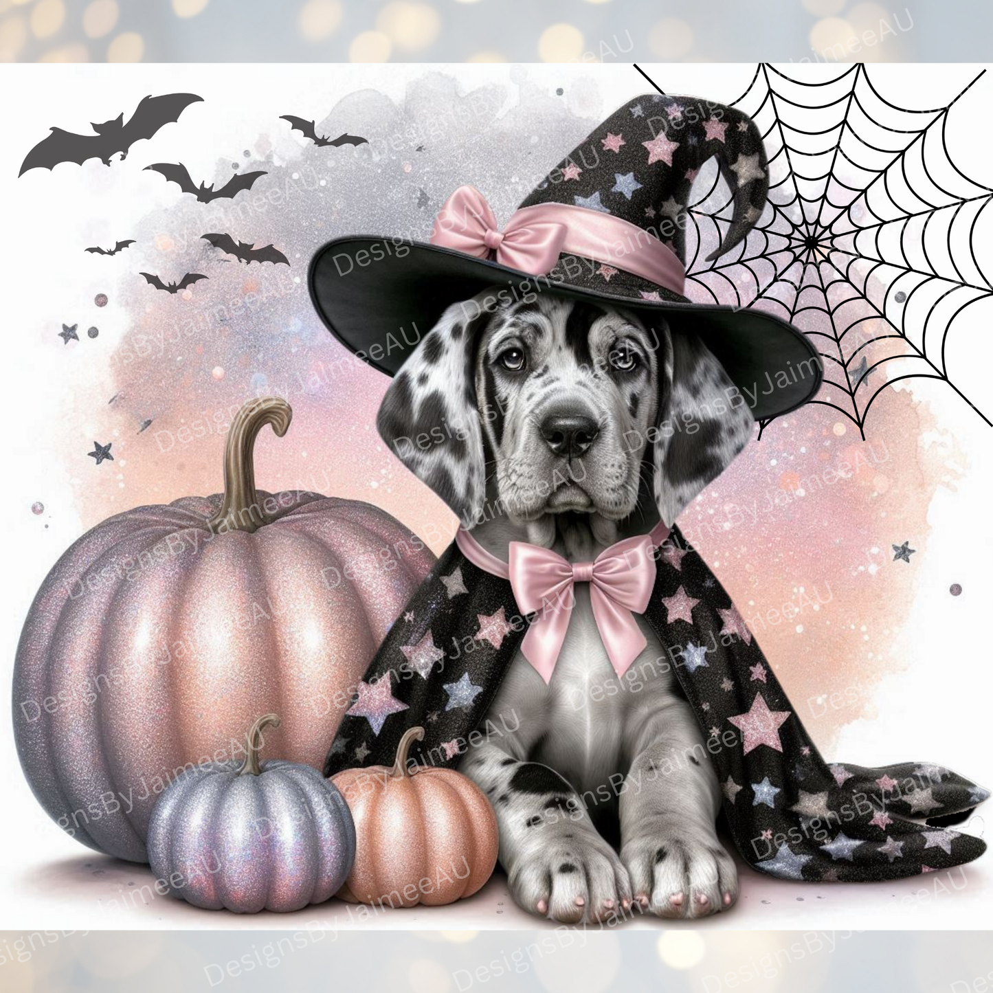 Pastel Halloween Great Dane #2 Digital 20oz Sublimation Tumbler Wrap