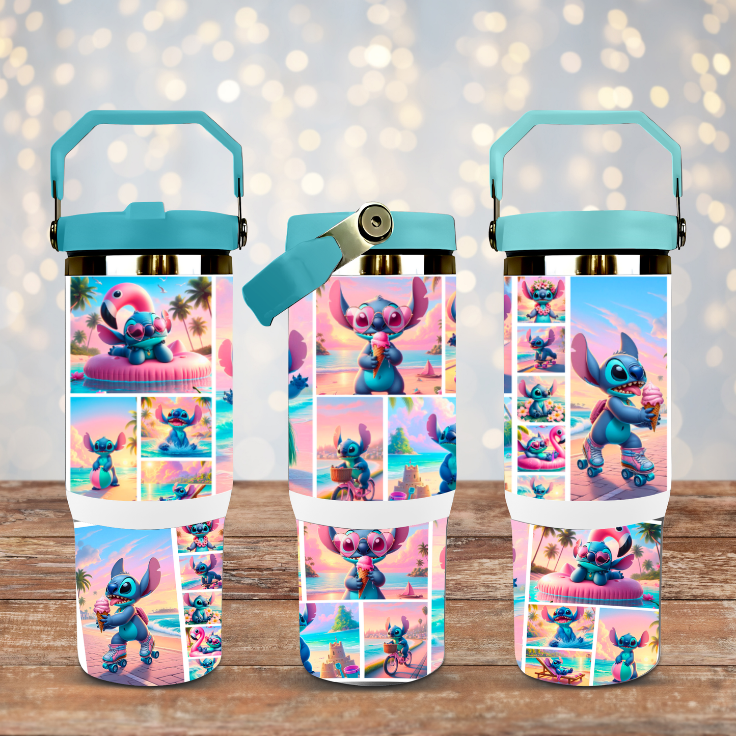 Summer Days - Stitch - Digital 30oz Sublimation Tumbler Wrap
