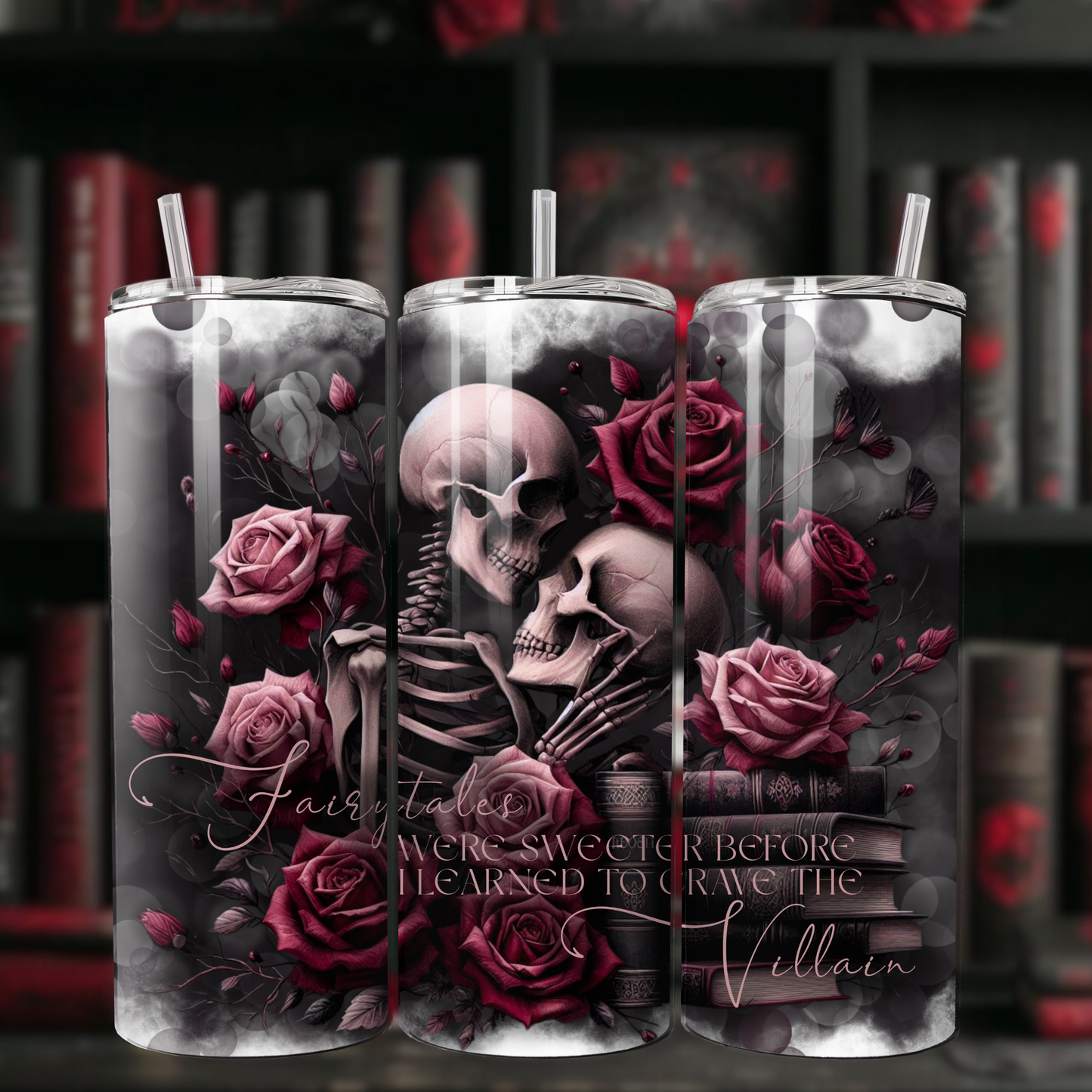 "Fairytales were sweeter" – Dark Romance 20oz Matte Tumbler