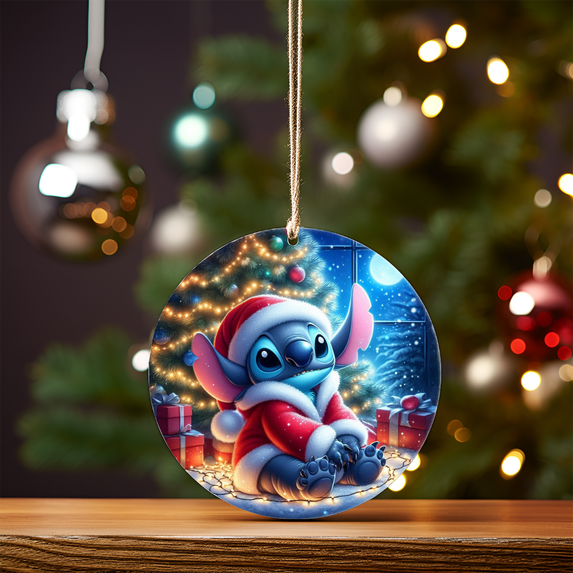 Christmas Stitch #4 Digital Sublimation Ornament Design
