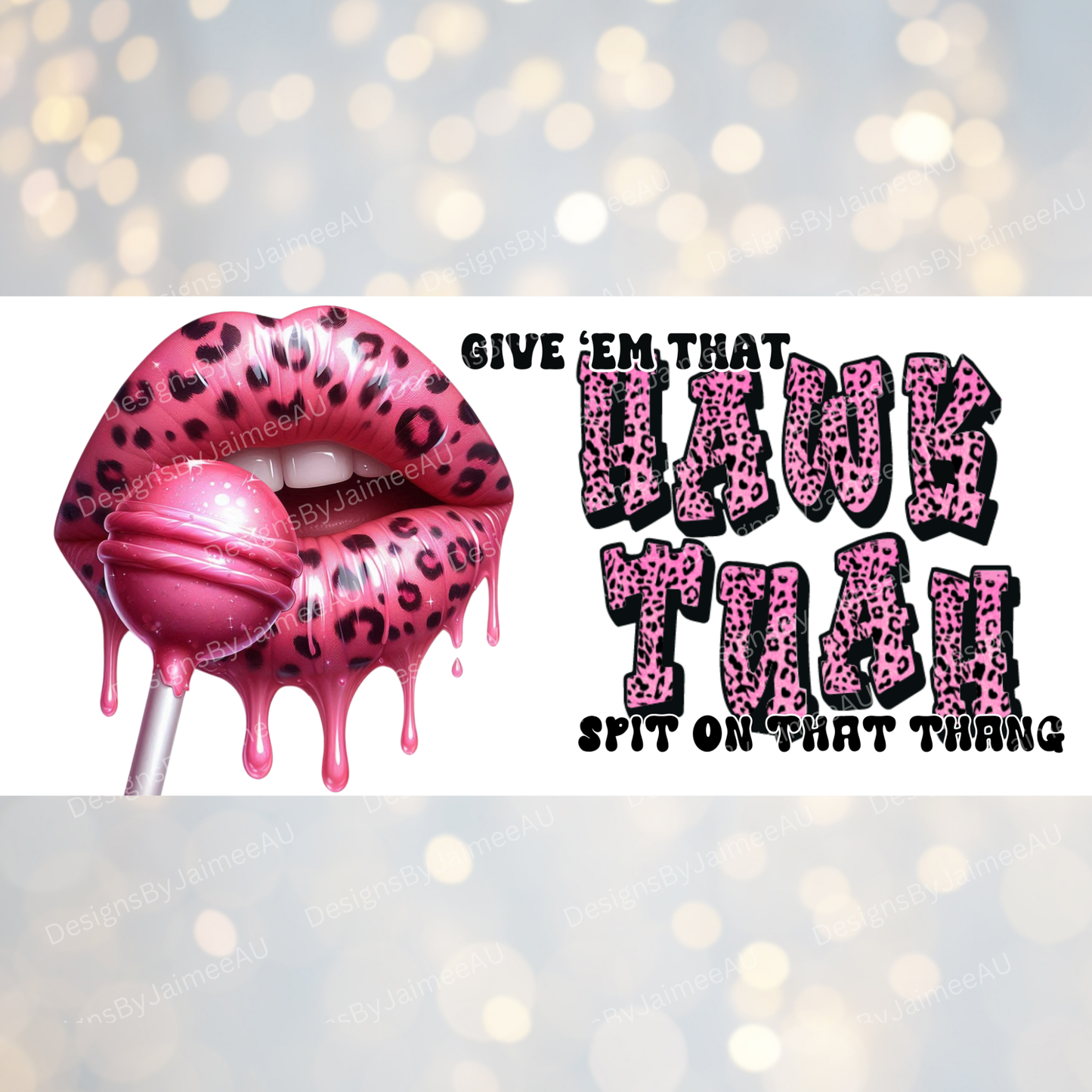 "Hawk Tuah" #2 Digital Download 16oz UV DTF Transfer Wrap PNG Image