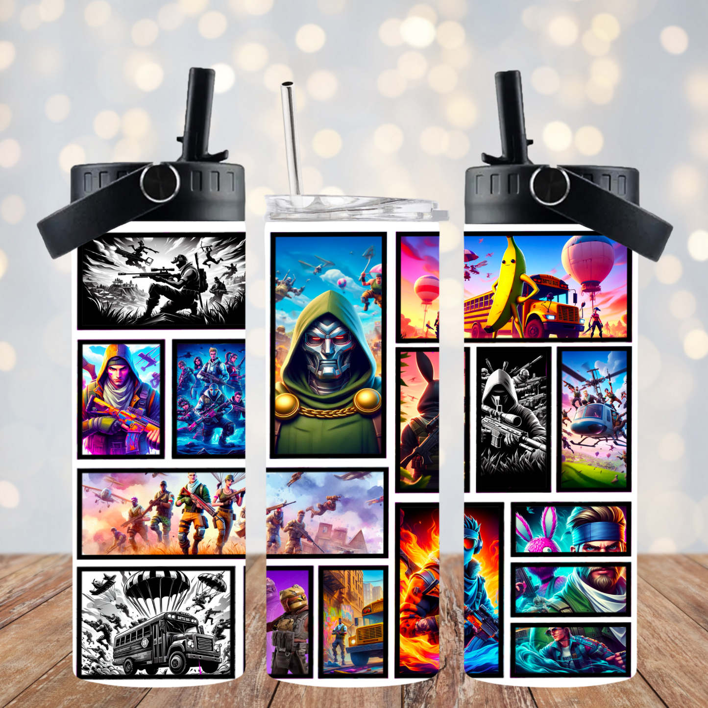 Fortnite Digital 20oz Sublimation Tumbler Wrap
