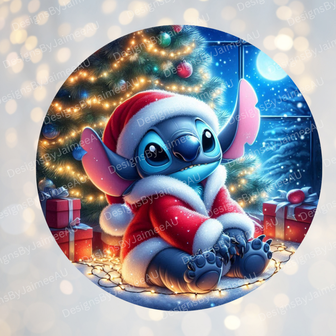 Christmas Stitch #4 Digital Sublimation Ornament Design