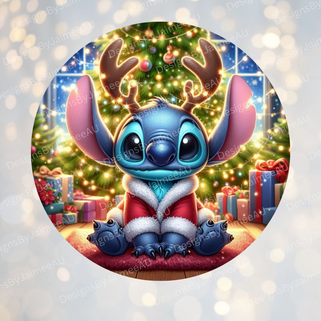 Christmas Stitch #1 Digital Sublimation Ornament Design