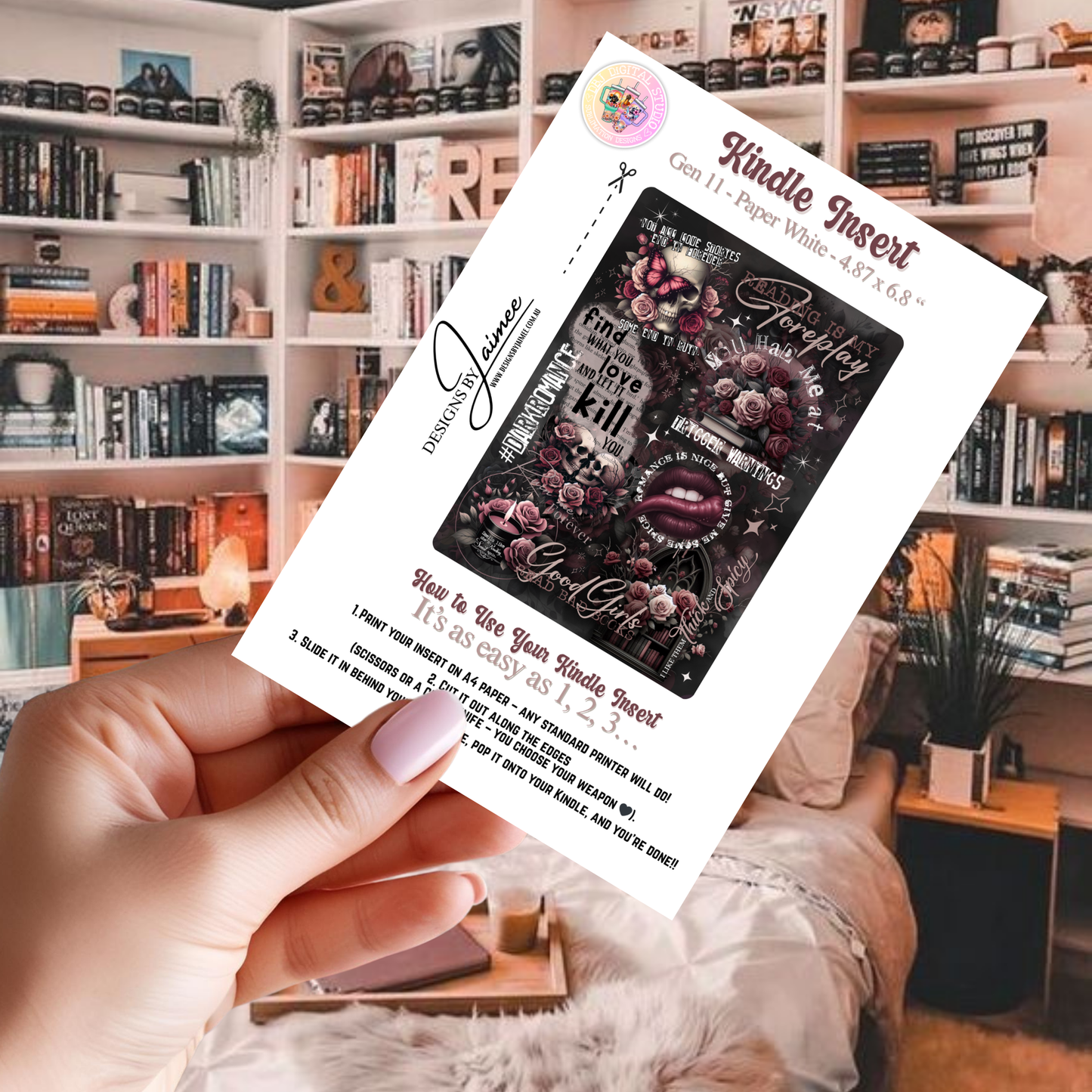 Dark Romance Quotes - Digital Kindle Insert