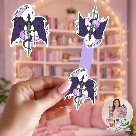 Violent Little Thing | Magnetic Bookmark | Handmade Bookish Accessory