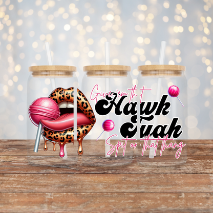"Hawk Tuah" #1  Digital Download 16oz UV DTF Transfer Wrap PNG Image