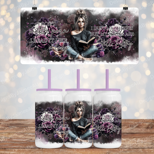 Spicy Reads - Digital 16oz Sublimation Design