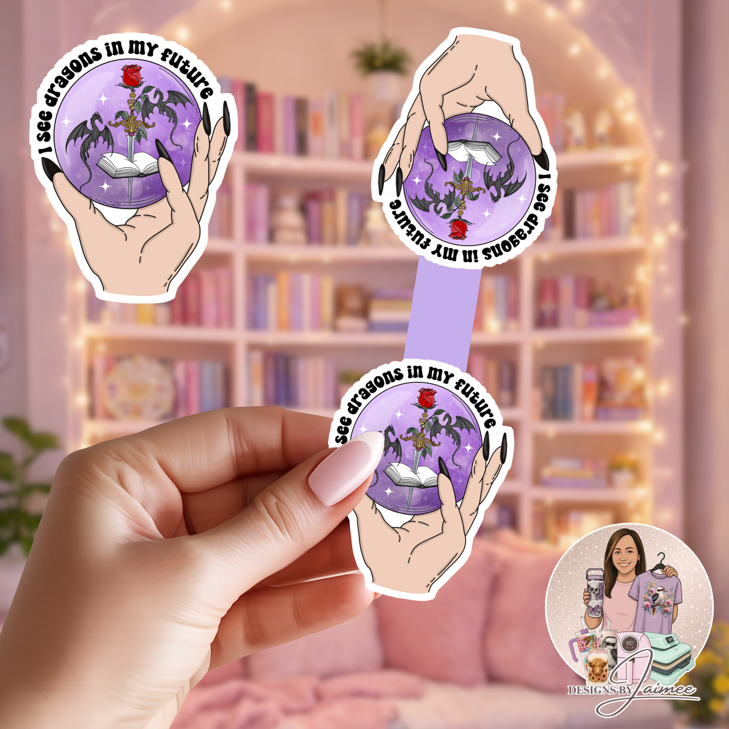 I See Dragons In My Future | Magnetic Bookmark | Handmade Bookish Accessory