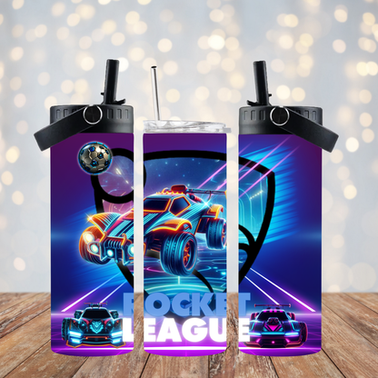Neon Rocket League Digital 20oz Sublimation Tumbler Wrap