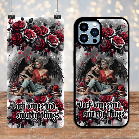 Dark Wings and Smutty Things - Dark Romance - Digital Phone Case Design