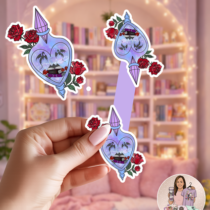 Dragon Potion Bottle - Purple | Magnetic Bookmark | Handmade Bookish Accessory