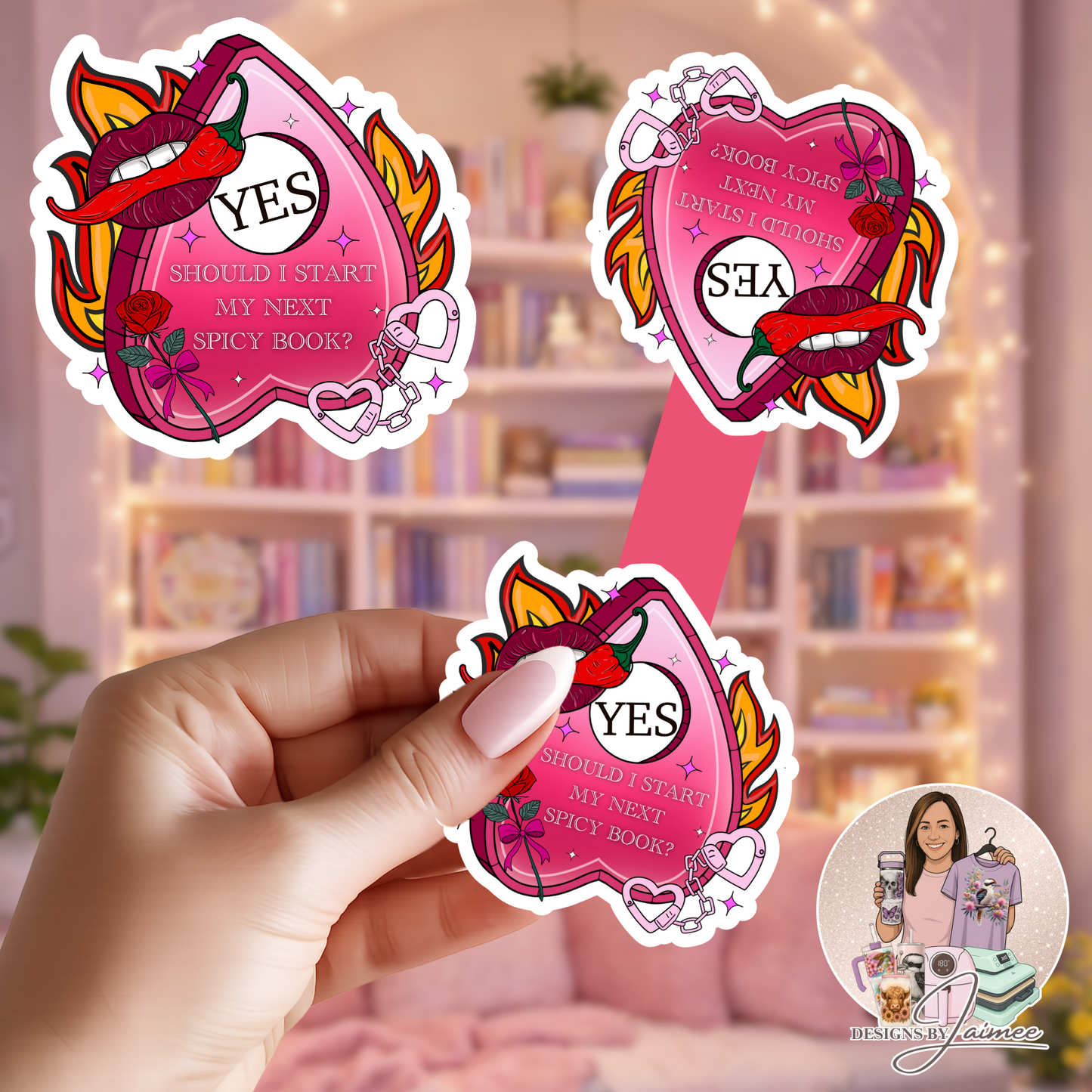 Spicy Planchette | Magnetic Bookmark | Handmade Bookish Accessory