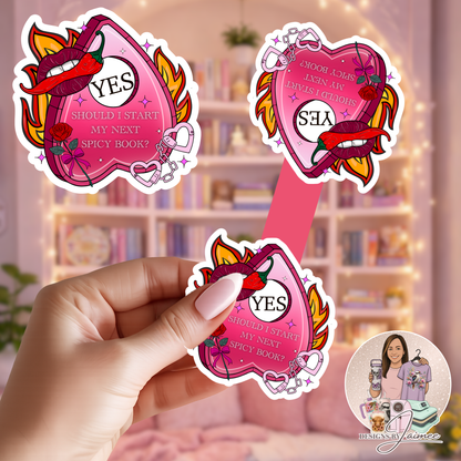 Spicy Planchette | Magnetic Bookmark | Handmade Bookish Accessory