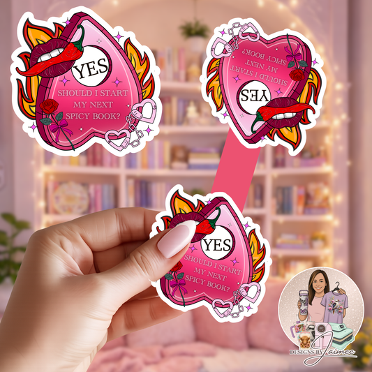 Spicy Planchette | Magnetic Bookmark | Handmade Bookish Accessory