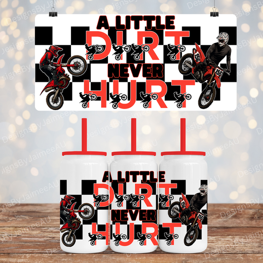 Checker Dirt Bikes - Digital 16oz Sublimation Design