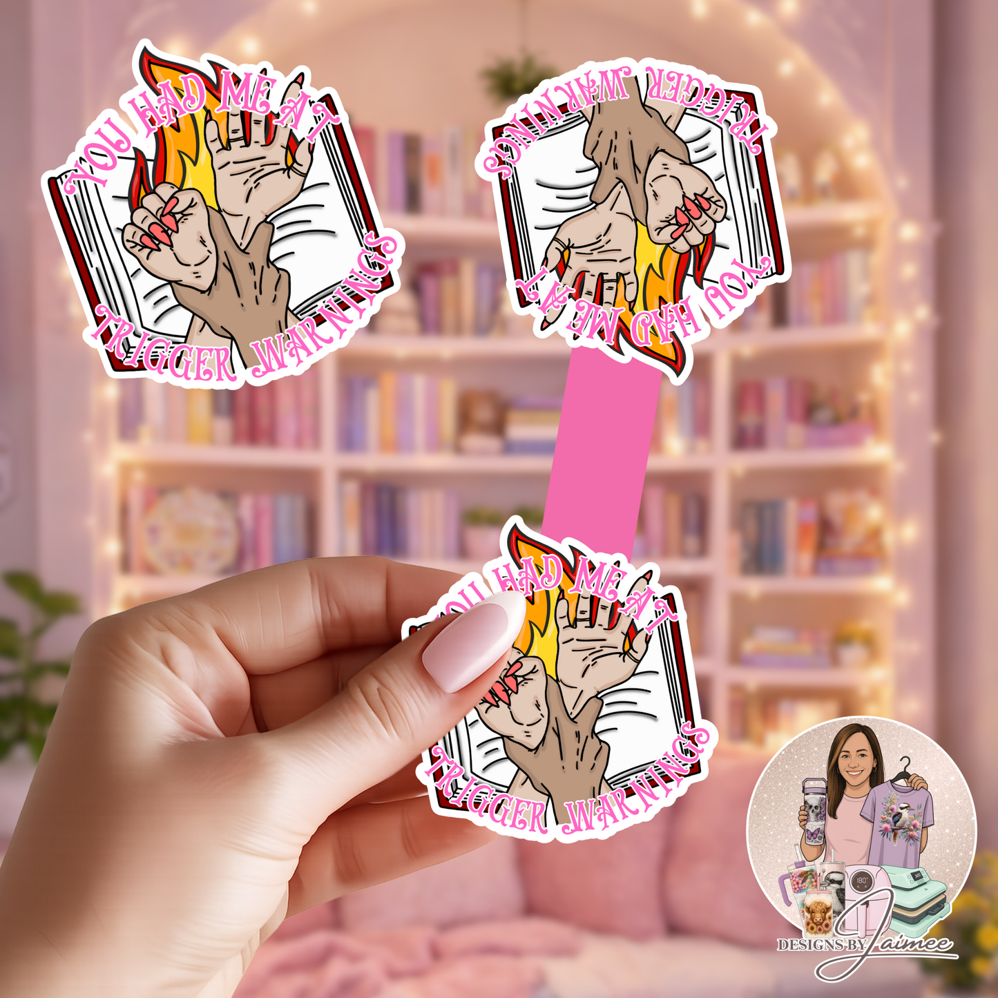 You Had Me At Trigger Warnings | Magnetic Bookmark | Handmade Bookish Accessory