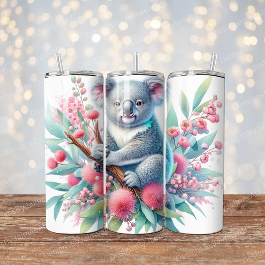 Pinky Koala Digital 20oz Sublimation Tumbler Wrap
