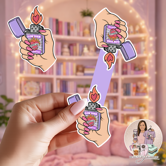 Slow Burn Readers Club - Lighter | Magnetic Bookmark | Handmade Bookish Accessory
