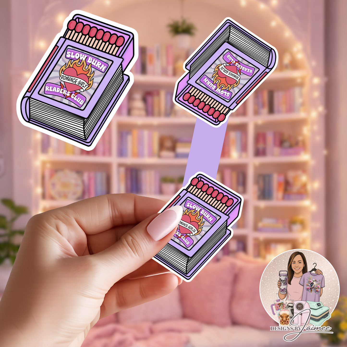 Slow Burn Readers Club - Matches | Magnetic Bookmark | Handmade Bookish Accessory