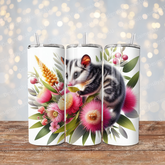 Vibrant Possum Digital 20oz Sublimation Tumbler Wrap