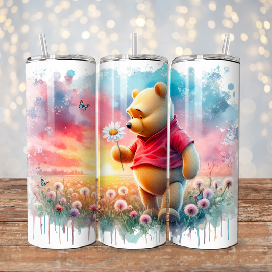 Wildflower Dreams #2 Winnie The Pooh - Digital 20oz Sublimation Tumbler Wrap