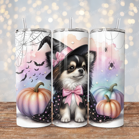 Pastel Halloween Chihuahua #1 Digital 20oz Sublimation Tumbler Wrap