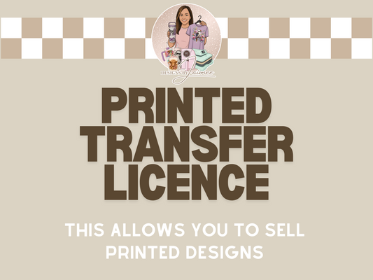 Printed Transfer Licence