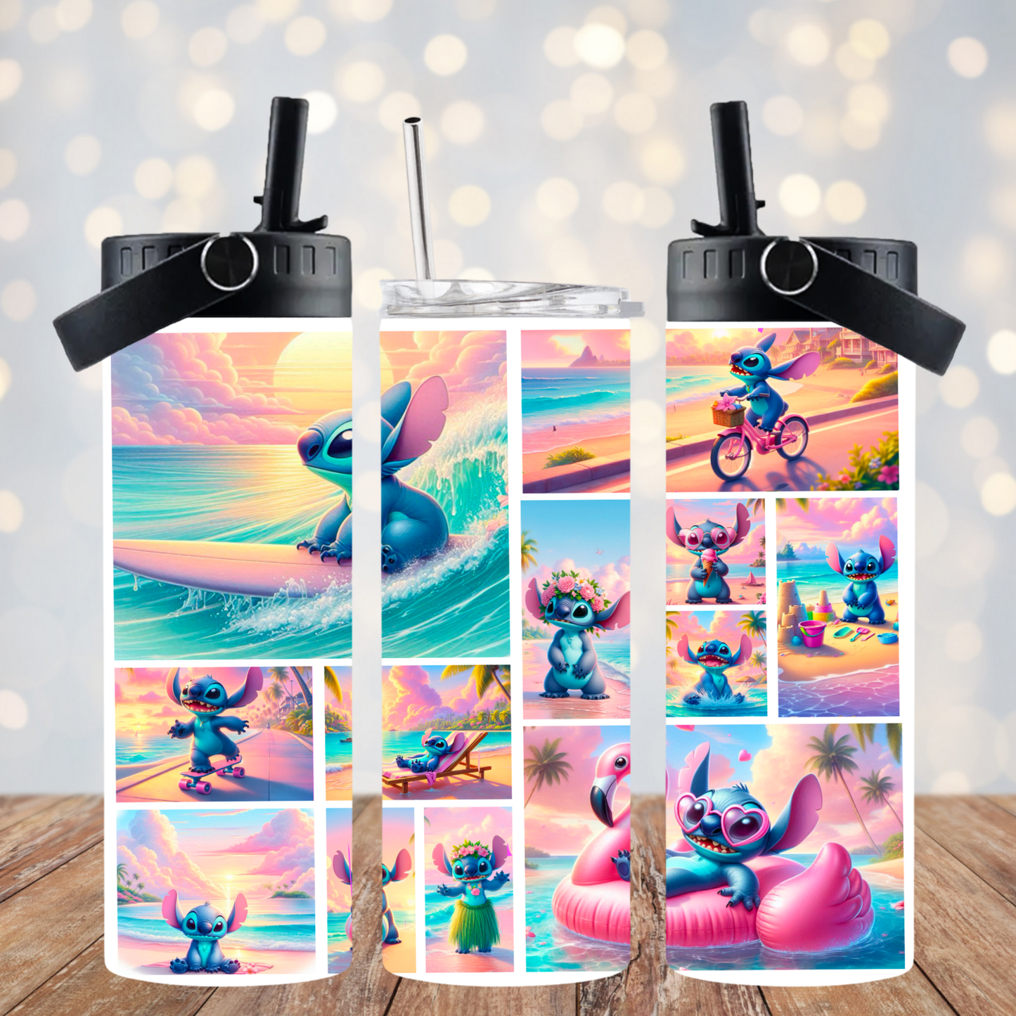 Summer Days Stitch Digital 20oz Sublimation Tumbler Wrap