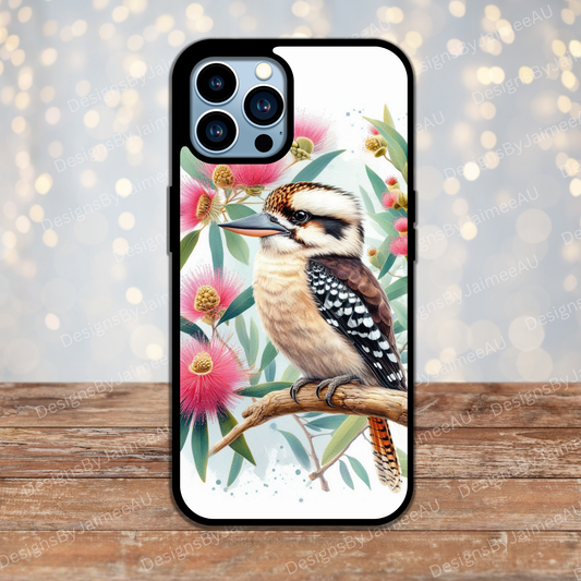 Kookaburra and Australian Natives #2 Digital Phone Case Design