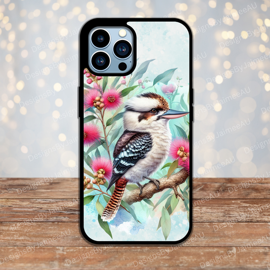 Kookaburra and Australian Natives #3 Digital Phone Case Design