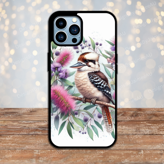 Kookaburra and Australian Natives #6 Digital Phone Case Design