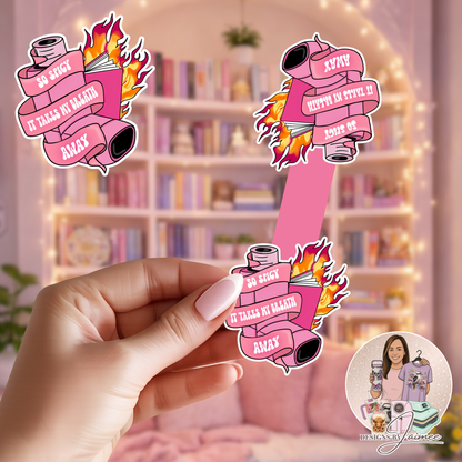 So Spicy It Takes My Breath Away | Magnetic Bookmark | Handmade Bookish Accessory