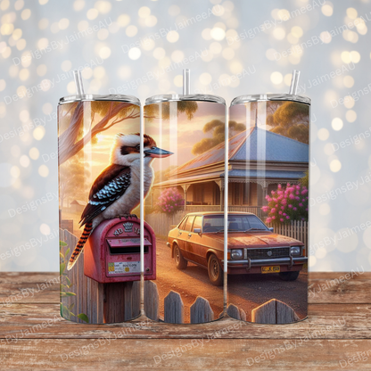 Kookaburra, Old Queenslander, Commodore Digital 20oz Sublimation Tumbler Wrap