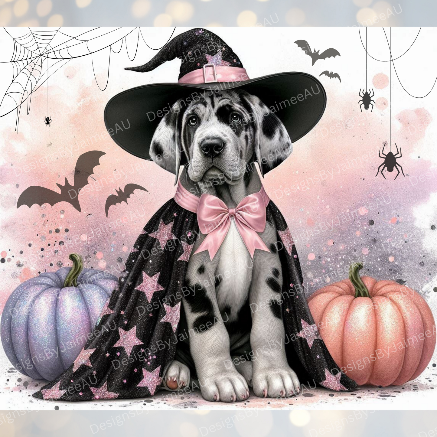 Pastel Halloween Great Dane #1 Digital 20oz Sublimation Tumbler Wrap