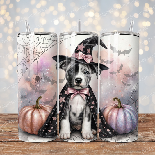 Pastel Halloween Staffy #1 Digital 20oz Sublimation Tumbler Wrap