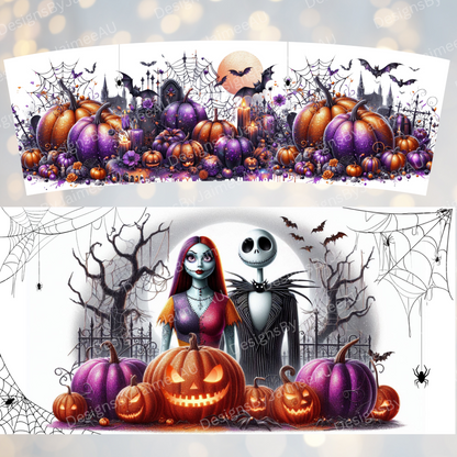 Nightmare Before Christmas 40oz Digital Sublimation Tumbler Wrap