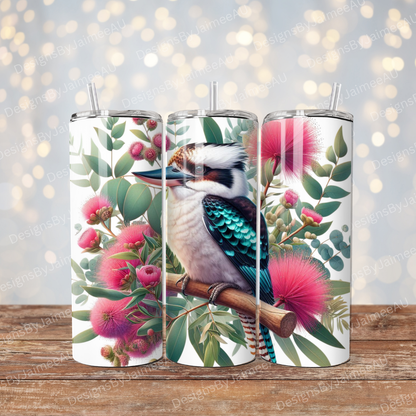 Vibrant Kookaburra #1 Digital 20oz Sublimation Tumbler Wrap