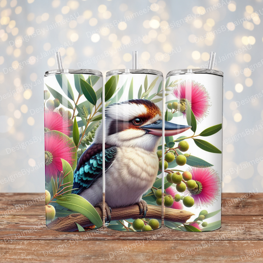 Vibrant Kookaburra #2 Digital 20oz Sublimation Tumbler Wrap